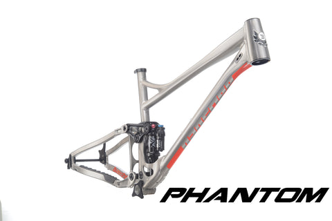 Phantom V3.2 Frameset - XL Tint Raw With Red Decals, FOX Float X Performance Elite Shock, Headset